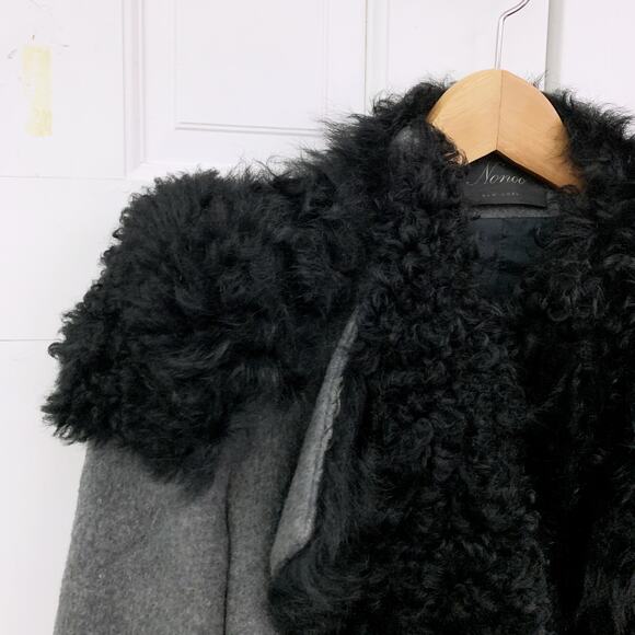 Nonoo Cosima Shearling Collar Jacket - Picture 3 of 14